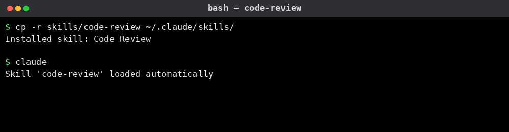 Code Review 사용 예시