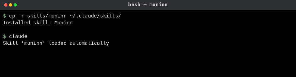 Muninn 사용 예시