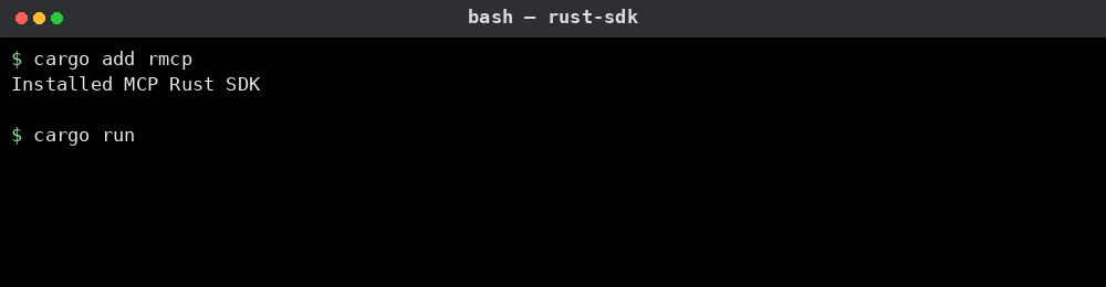 MCP Rust SDK 사용 예시
