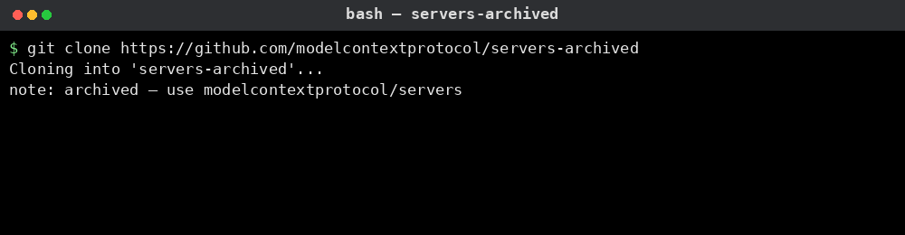 MCP Servers Archived 사용 예시